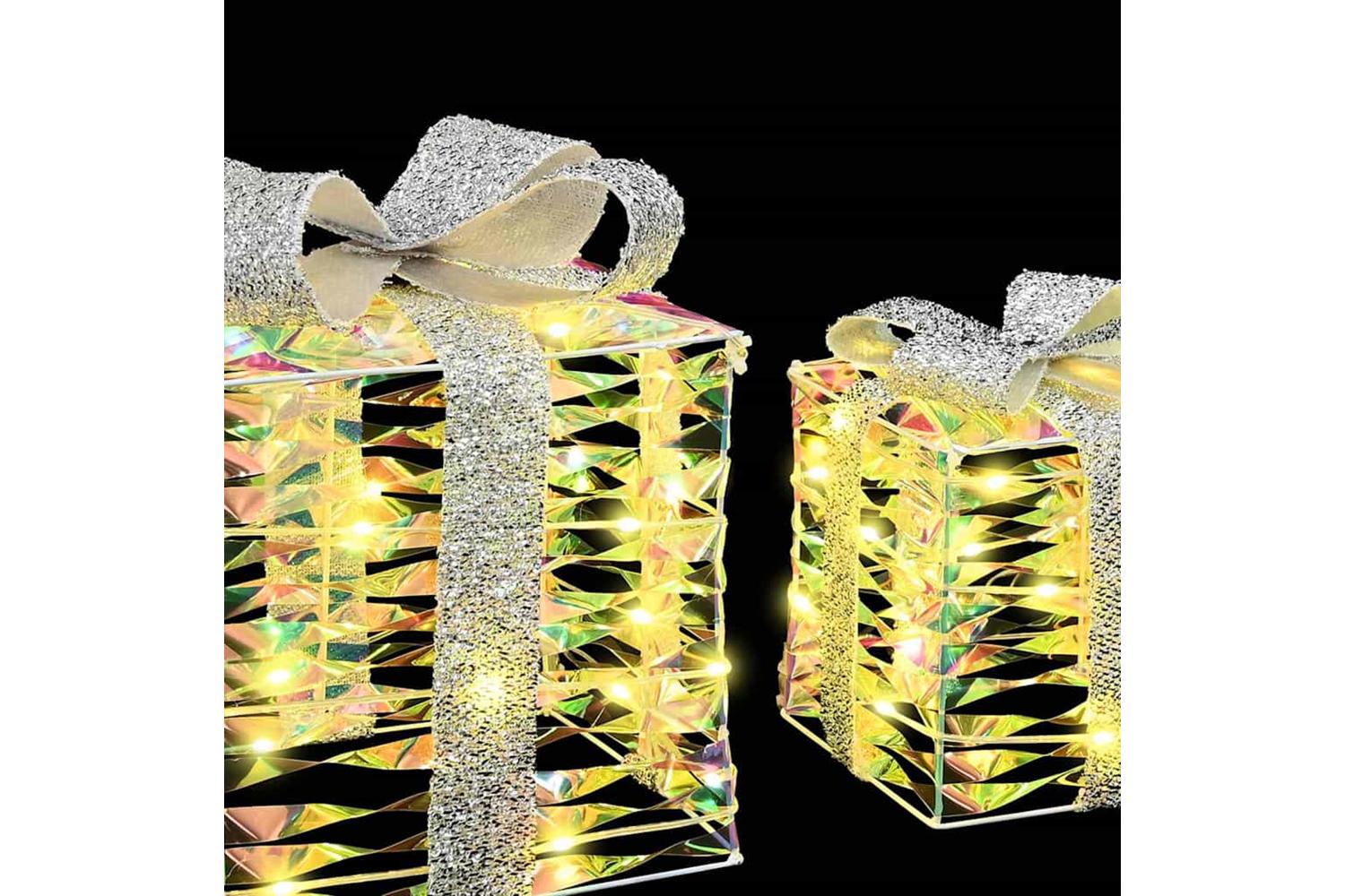 Vidaxl Gift Box With 60 Leds 3 Pcs Warm White 20 X 20 X 20 Cm Pet-5