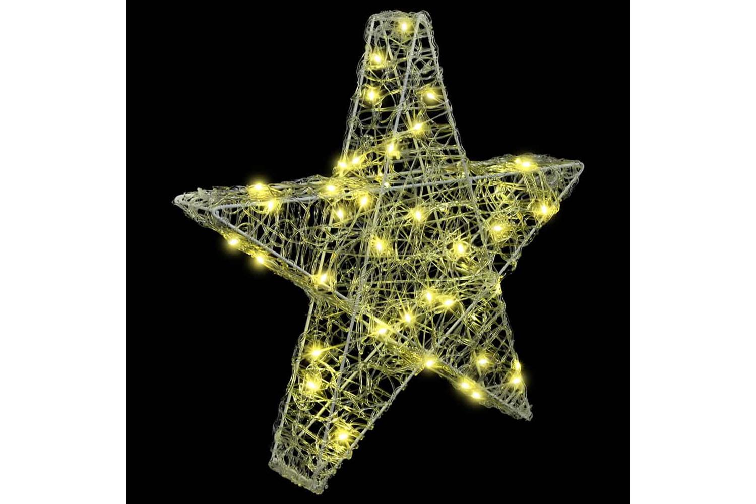Vidaxl 3d Star With 50 Leds Warm White 55 X 535 X 10 Cm Acrylic-2