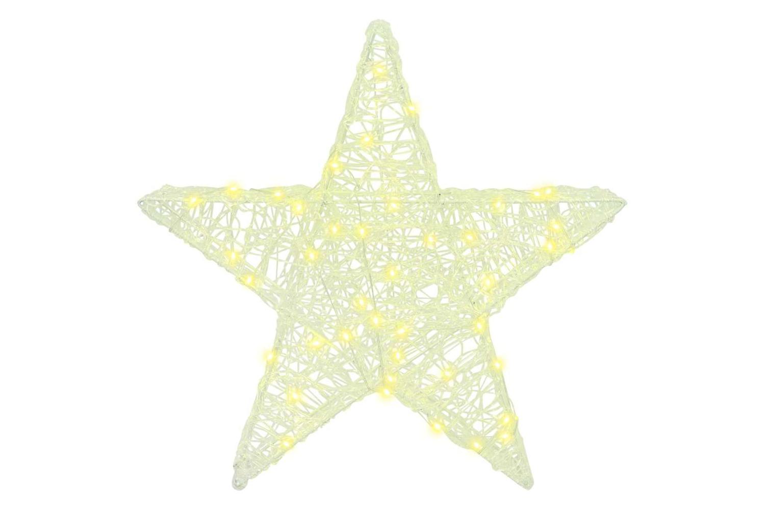 Vidaxl 3d Star With 50 Leds Warm White 55 X 535 X 10 Cm Acrylic-3