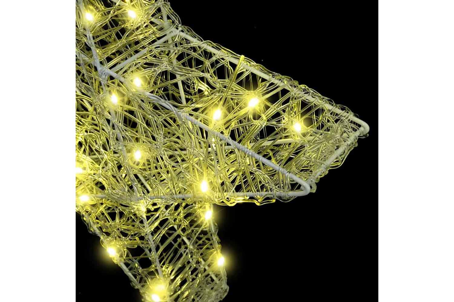 Vidaxl 3d Star With 50 Leds Warm White 55 X 535 X 10 Cm Acrylic-5