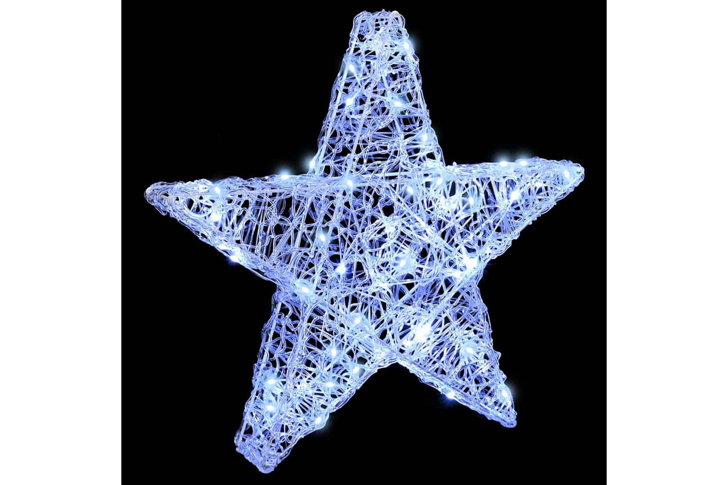 Vidaxl 3d Star With 50 Leds Cold White 55 X 535 X 10 Cm Acrylic-2