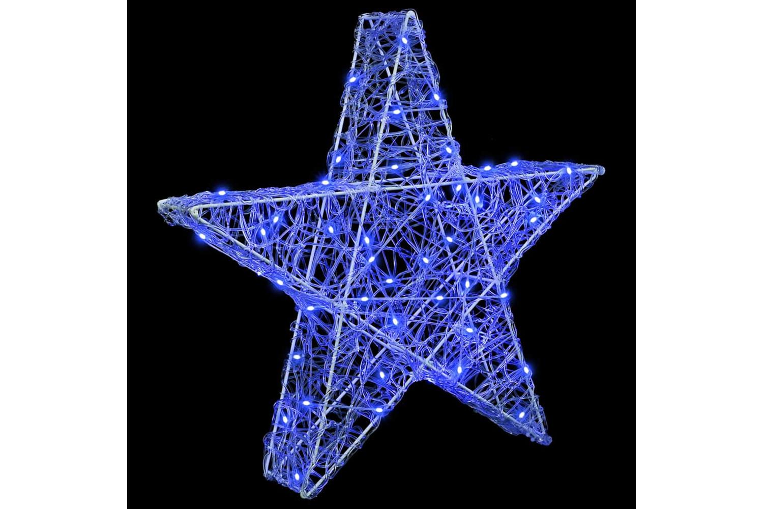 Vidaxl 3d Star With 50 Leds Blue 55 X 535 X 10 Cm Acrylic-2