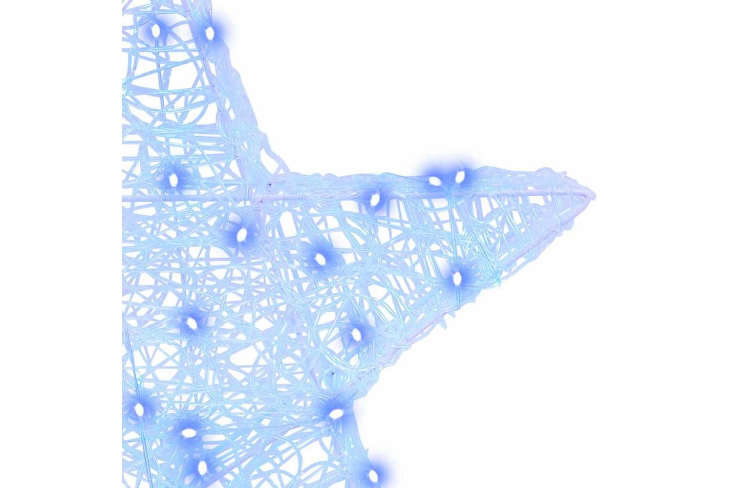 Vidaxl 3d Star With 50 Leds Blue 55 X 535 X 10 Cm Acrylic-4