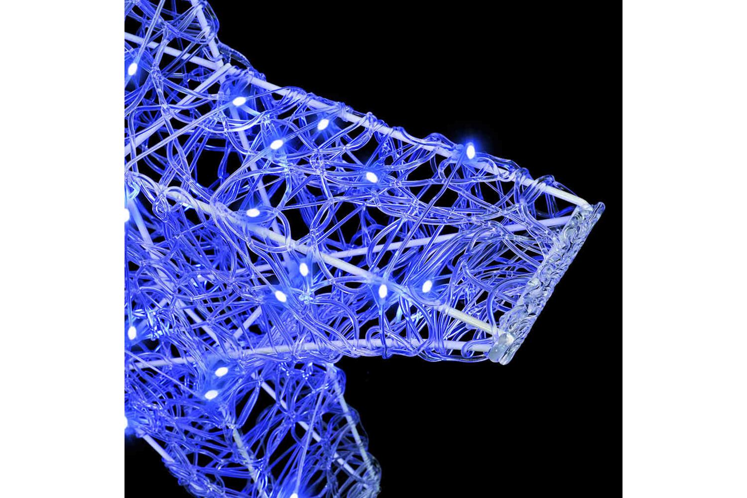 Vidaxl 3d Star With 50 Leds Blue 55 X 535 X 10 Cm Acrylic-5