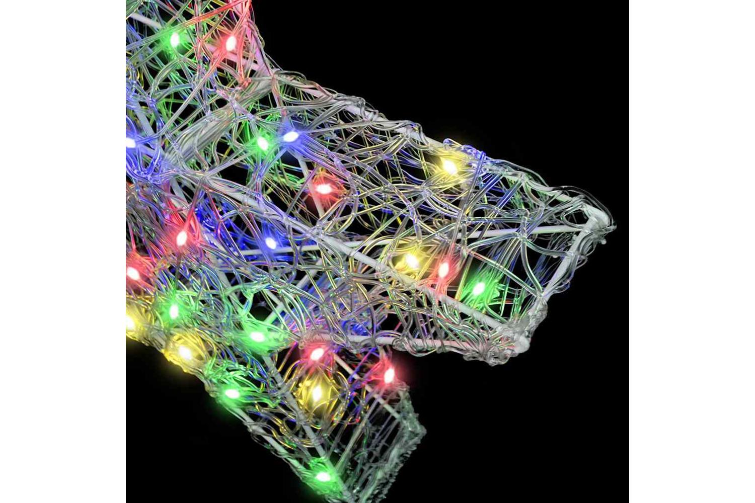 Vidaxl 3d Star With 50 Leds Multicolour 55 X 535 X 10 Cm Acrylic-5