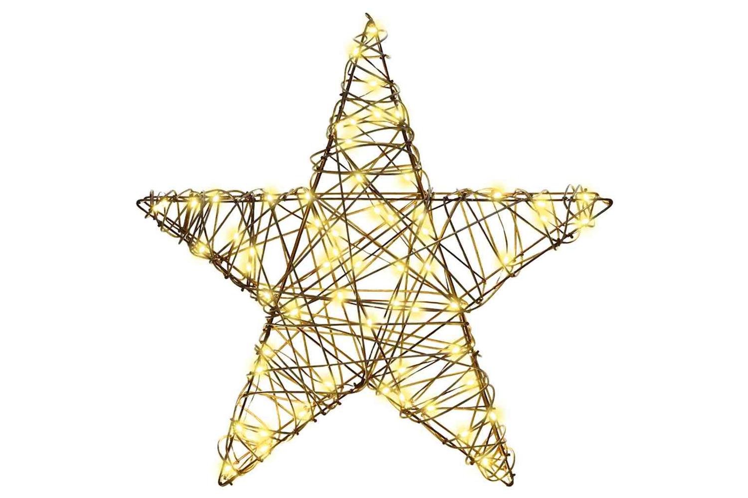 Vidaxl 3d Star With 50 Leds Warm White 55 X 525 X 9 Cm Rattan-3