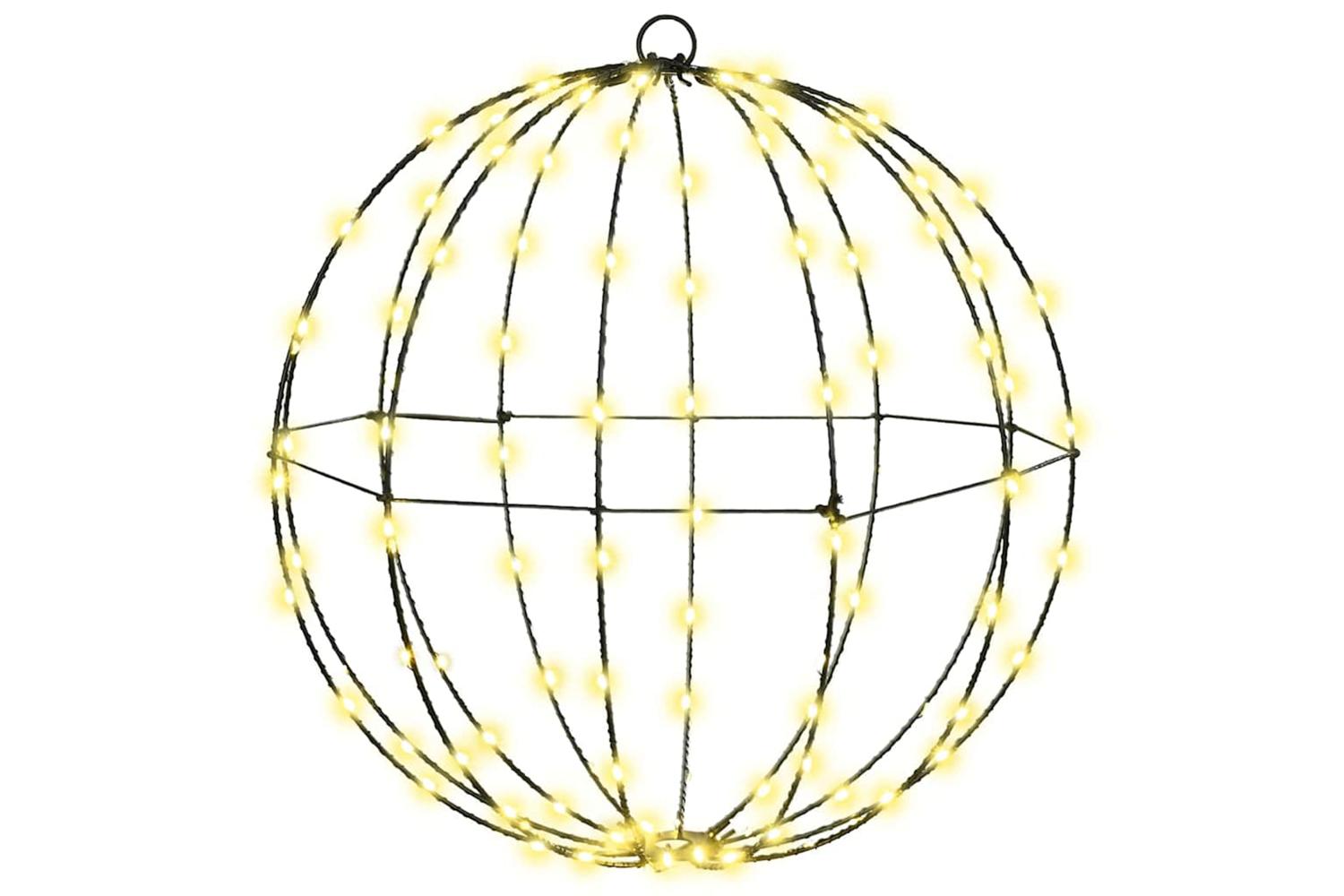 Vidaxl Ball With 192 Leds 2 Pcs Warm White 40 Cm Metal-2