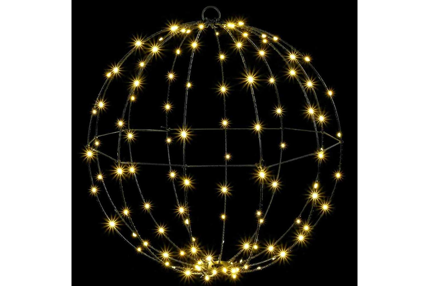 Vidaxl Ball With 192 Leds 2 Pcs Warm White 40 Cm Metal-3