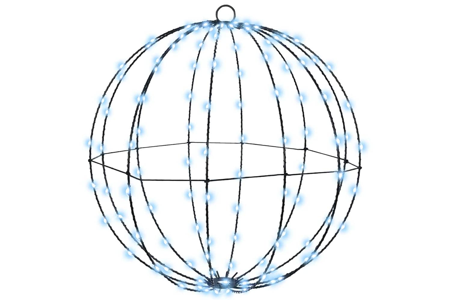Vidaxl Ball With 160 Leds Cold White 50 Cm Metal