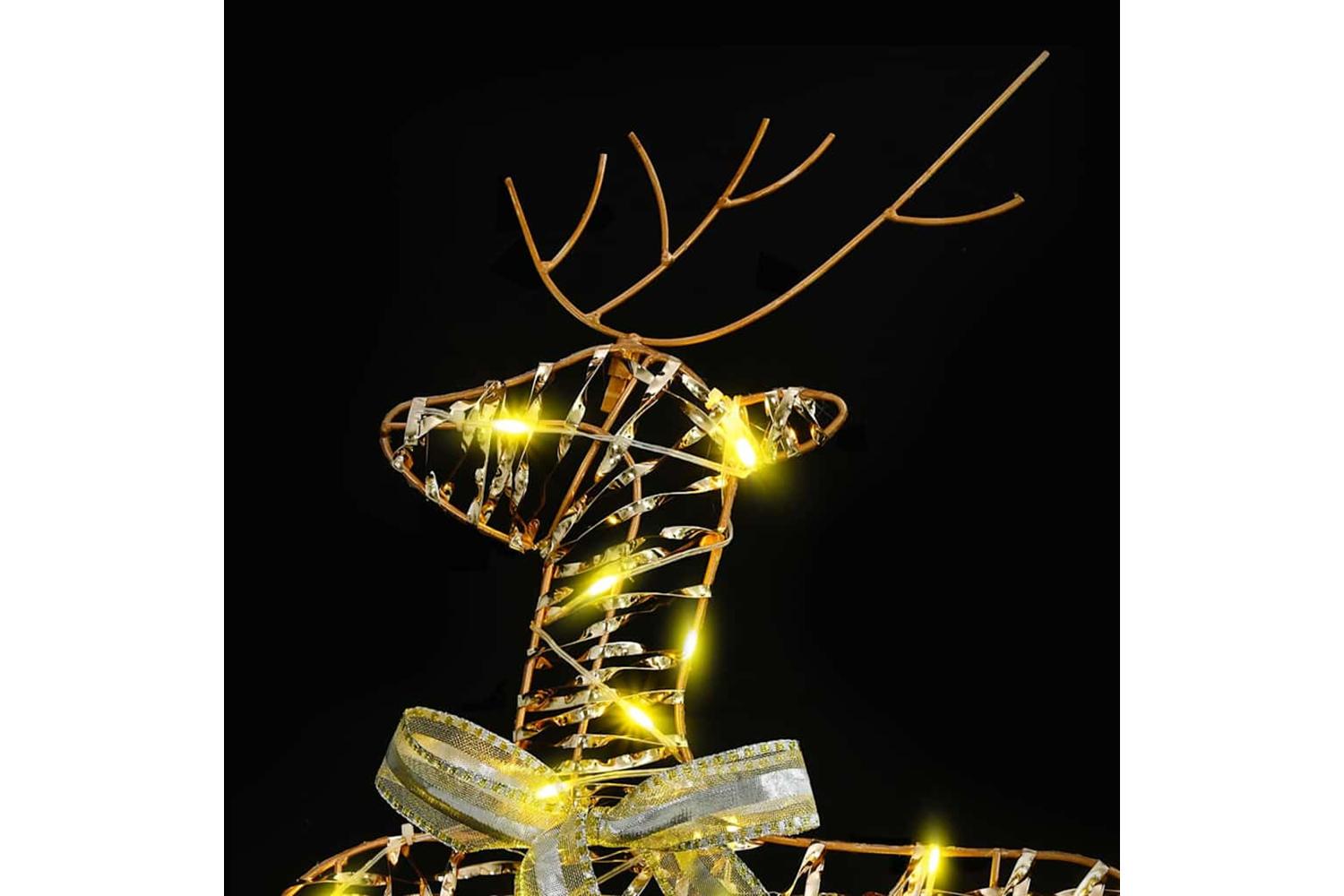 Vidaxl Led Reindeers With 40 Leds 2 Pcs Warm White Pet-4