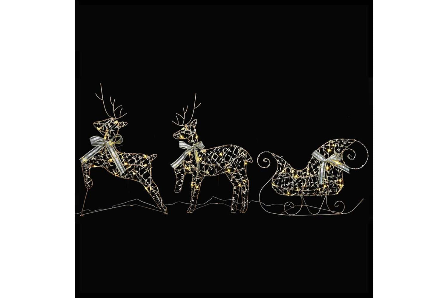 Vidaxl Led Reindeers With 60 Leds 3 Pcs Warm White Pet-2