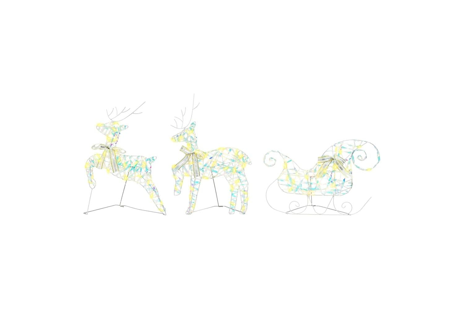 Vidaxl Led Reindeers With 60 Leds 3 Pcs Warm White Pet-3