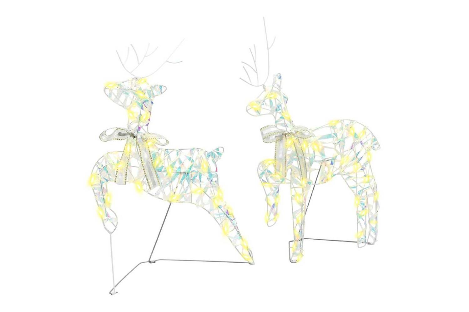 Vidaxl Led Reindeers With 60 Leds 3 Pcs Warm White Pet-5