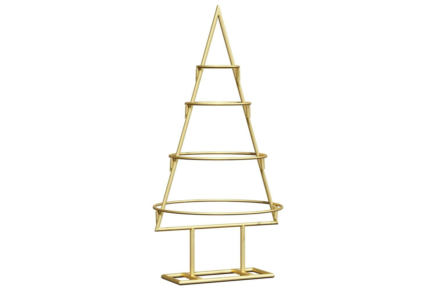 Vidaxl Metal Christmas Tree With Stand Gold 60 Cm Powder-coated Steel