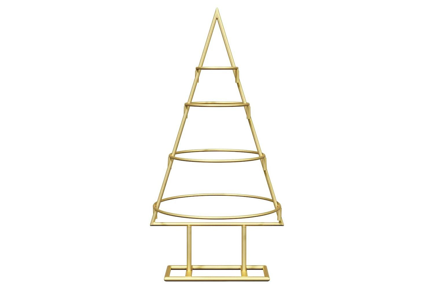 Vidaxl Metal Christmas Tree With Stand Gold 60 Cm Powder-coated Steel-5