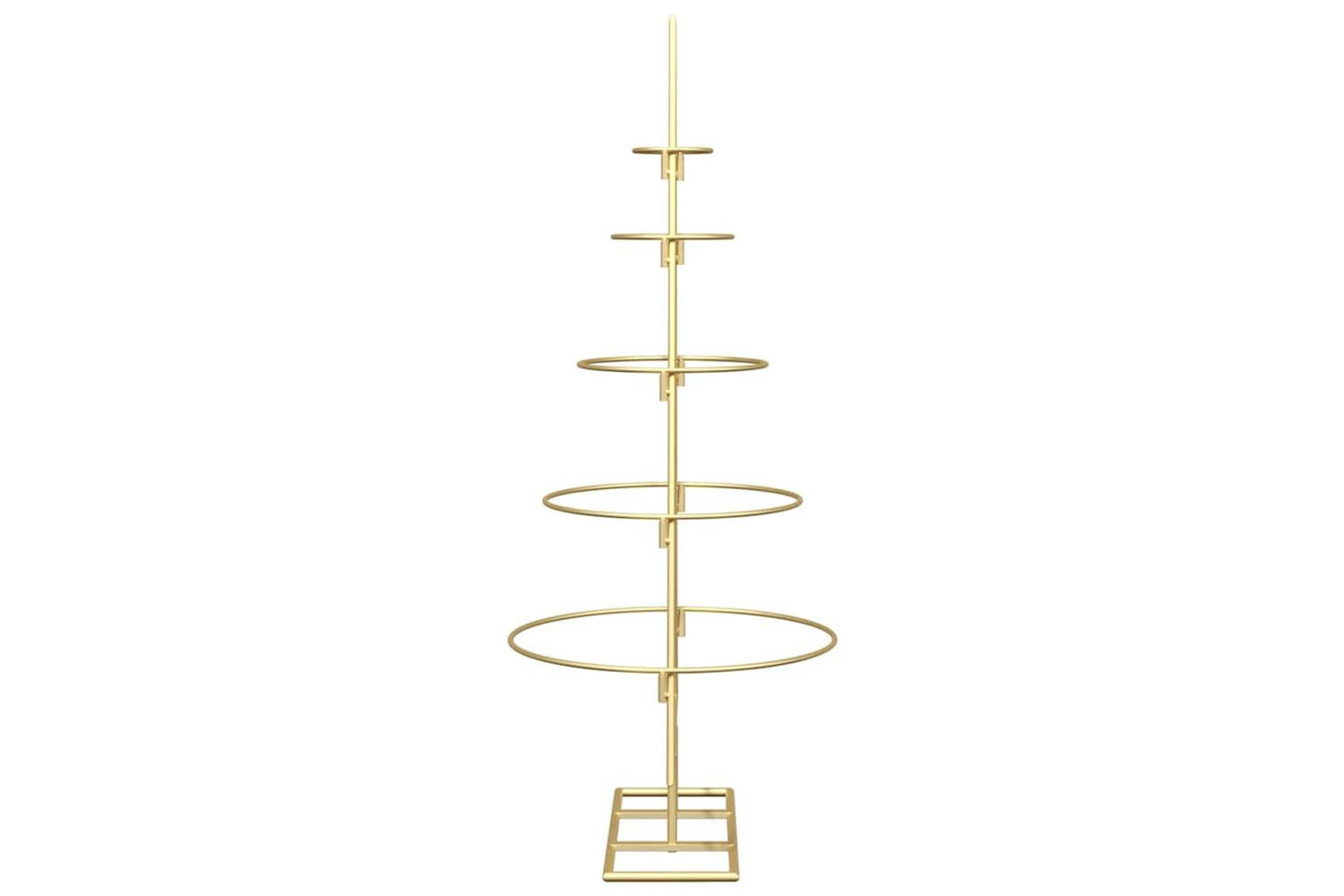 Vidaxl Metal Christmas Tree With Stand Gold 90 Cm Powder-coated Steel-6