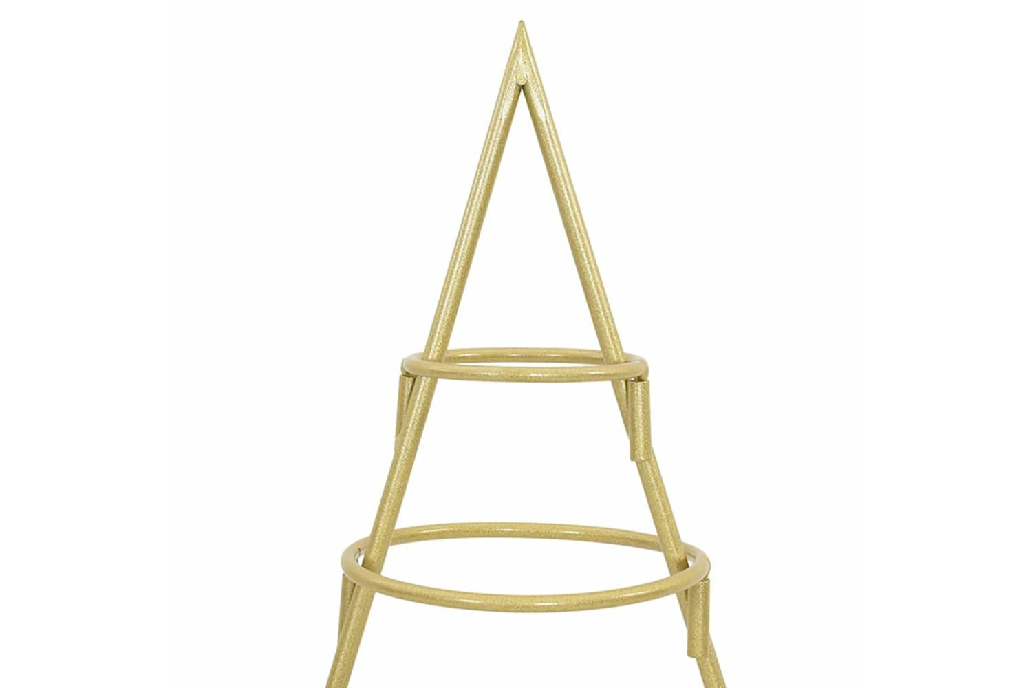 Vidaxl Metal Christmas Tree With Stand Gold 90 Cm Powder-coated Steel-7
