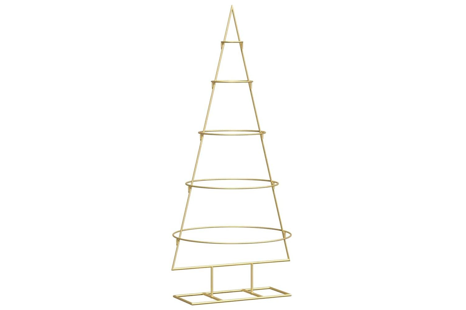 Vidaxl Metal Christmas Tree With Stand Gold 125 Cm Powder-coated Steel-2
