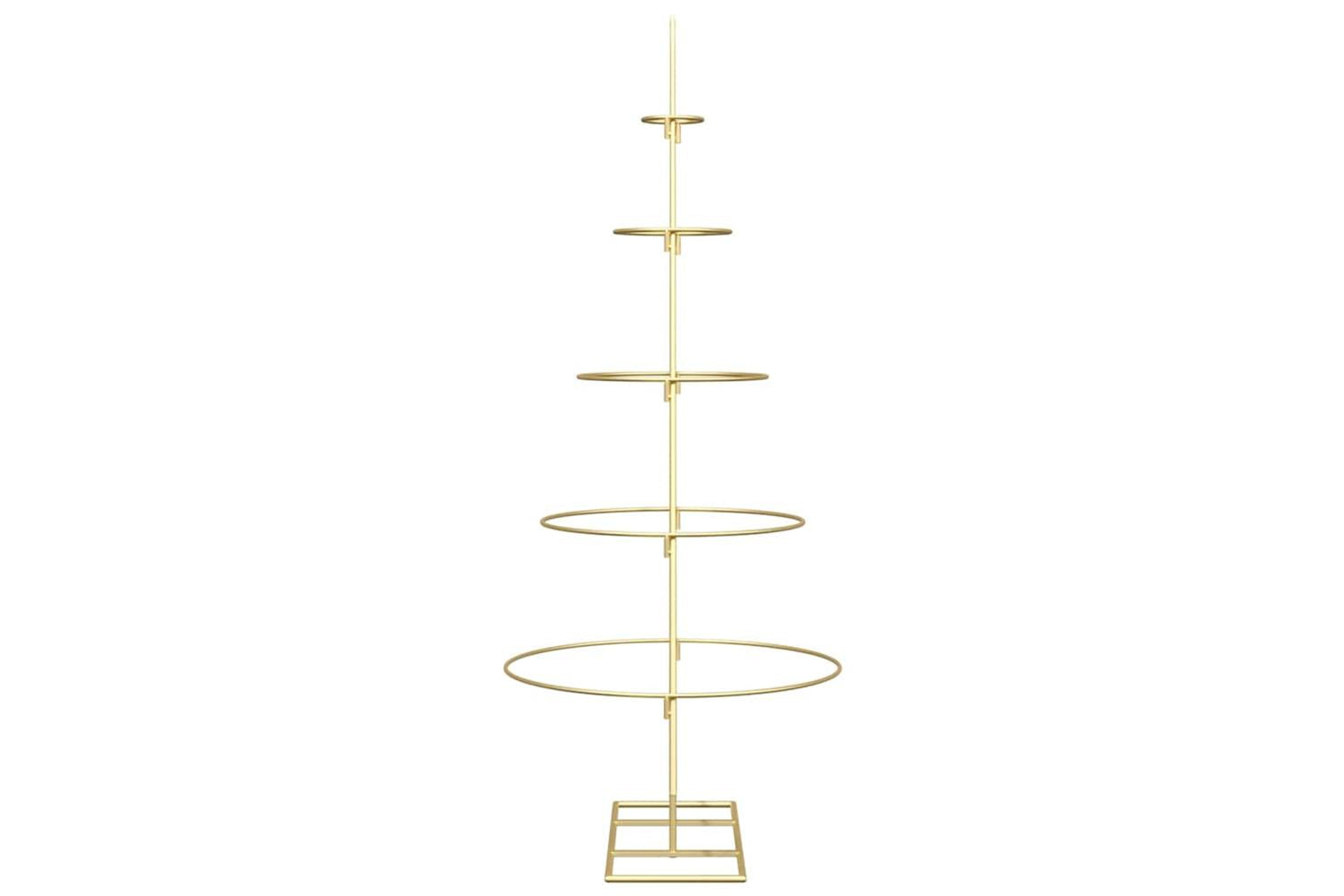 Vidaxl Metal Christmas Tree With Stand Gold 125 Cm Powder-coated Steel-6