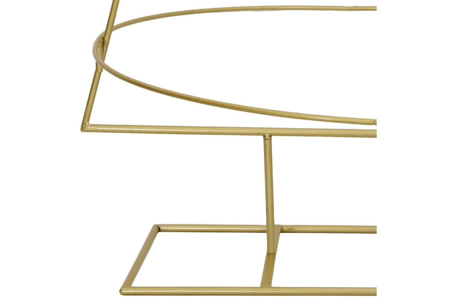 Vidaxl Metal Christmas Tree With Stand Gold 150 Cm Powder-coated Steel-8