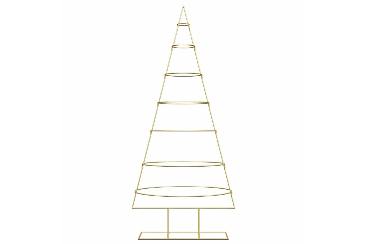 Vidaxl Metal Christmas Tree With Stand Gold 180 Cm Powder-coated Steel-5