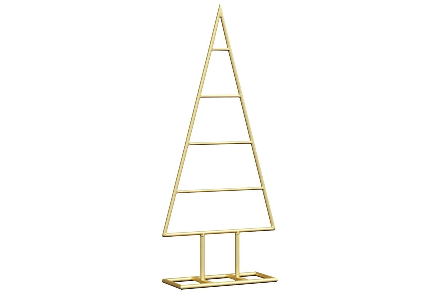 Vidaxl Metal Christmas Tree With Stand Gold 60 Cm Powder-coated Steel-2