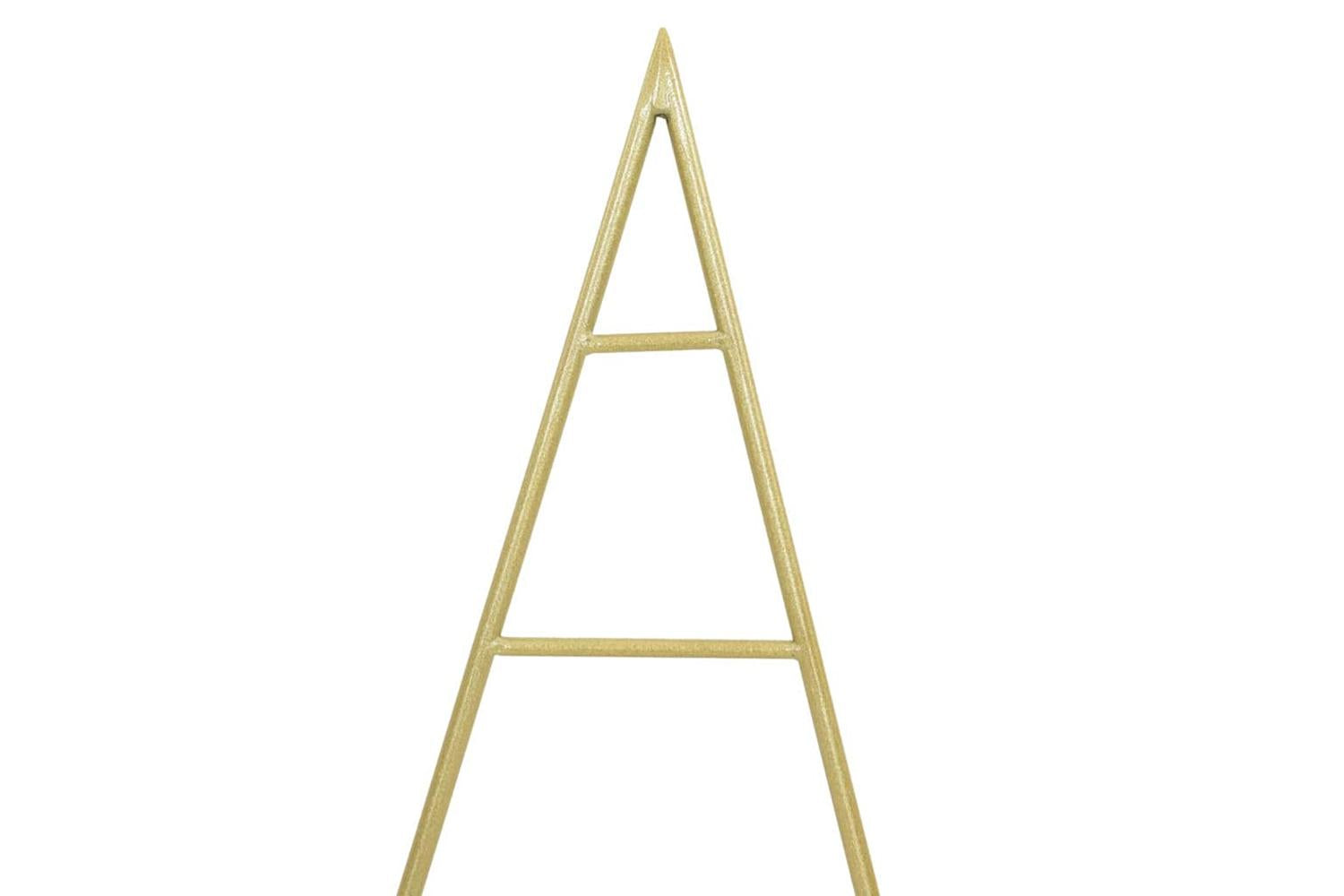 Vidaxl Metal Christmas Tree With Stand Gold 60 Cm Powder-coated Steel-7