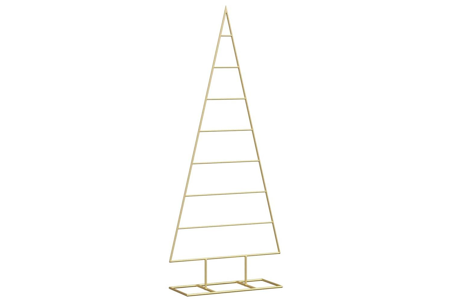 Vidaxl Metal Christmas Tree With Stand Gold 125 Cm Powder-coated Steel-2