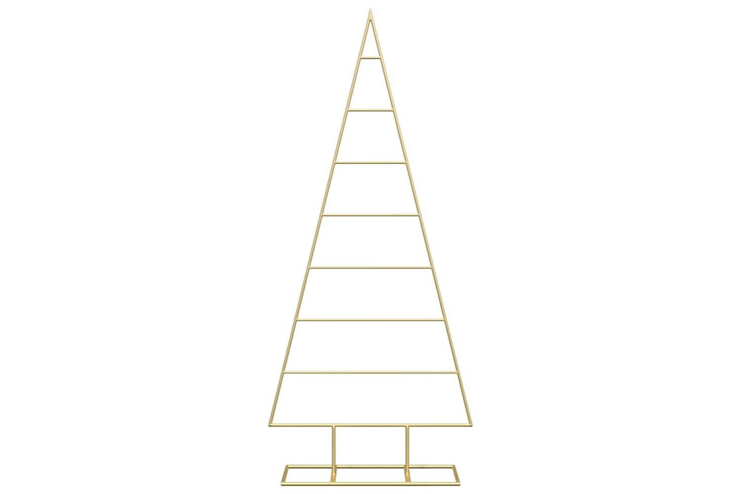 Vidaxl Metal Christmas Tree With Stand Gold 125 Cm Powder-coated Steel-5