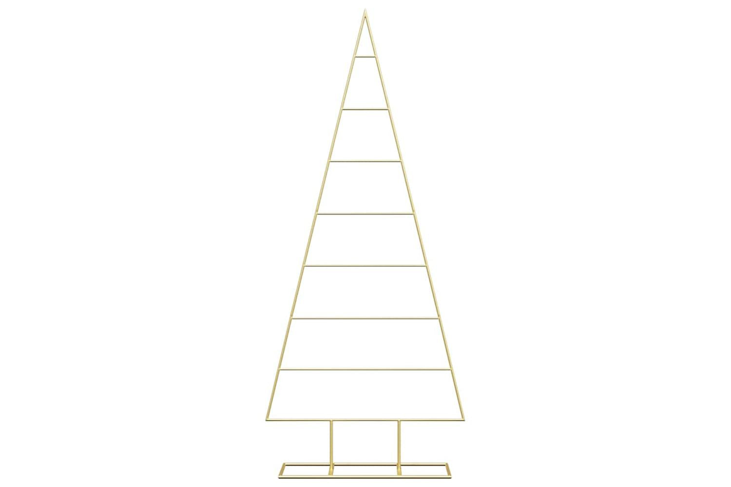 Vidaxl Metal Christmas Tree With Stand Gold 150 Cm Powder-coated Steel-5