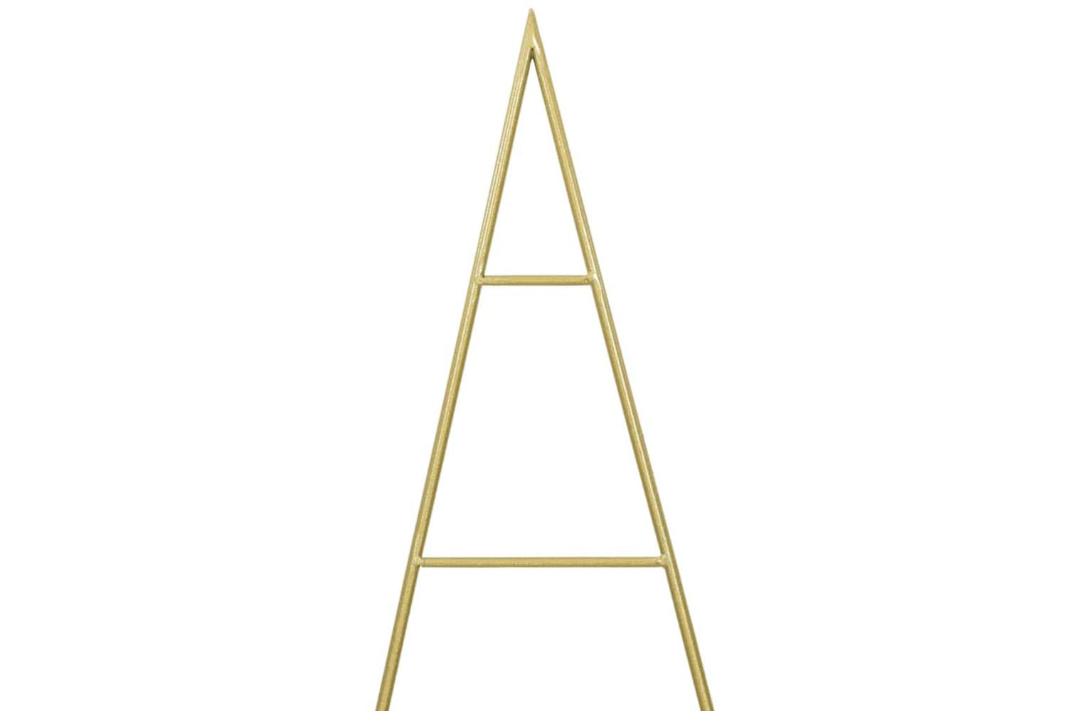 Vidaxl Metal Christmas Tree With Stand Gold 150 Cm Powder-coated Steel-7