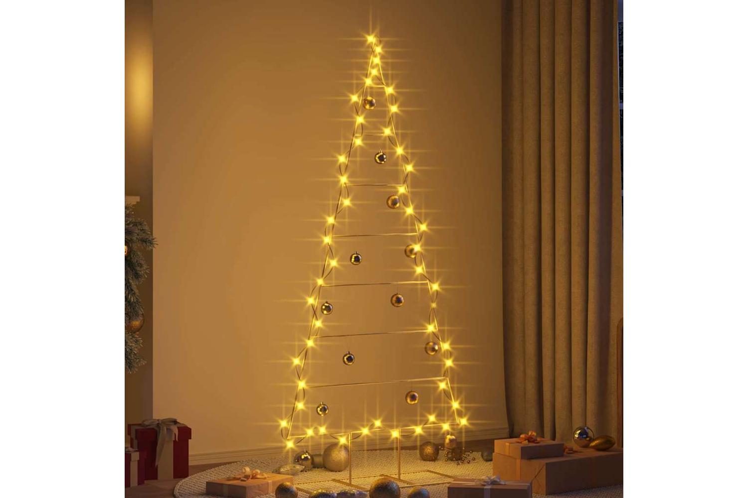 Vidaxl Metal Christmas Tree With Stand Gold 180 Cm Powder-coated Steel-4