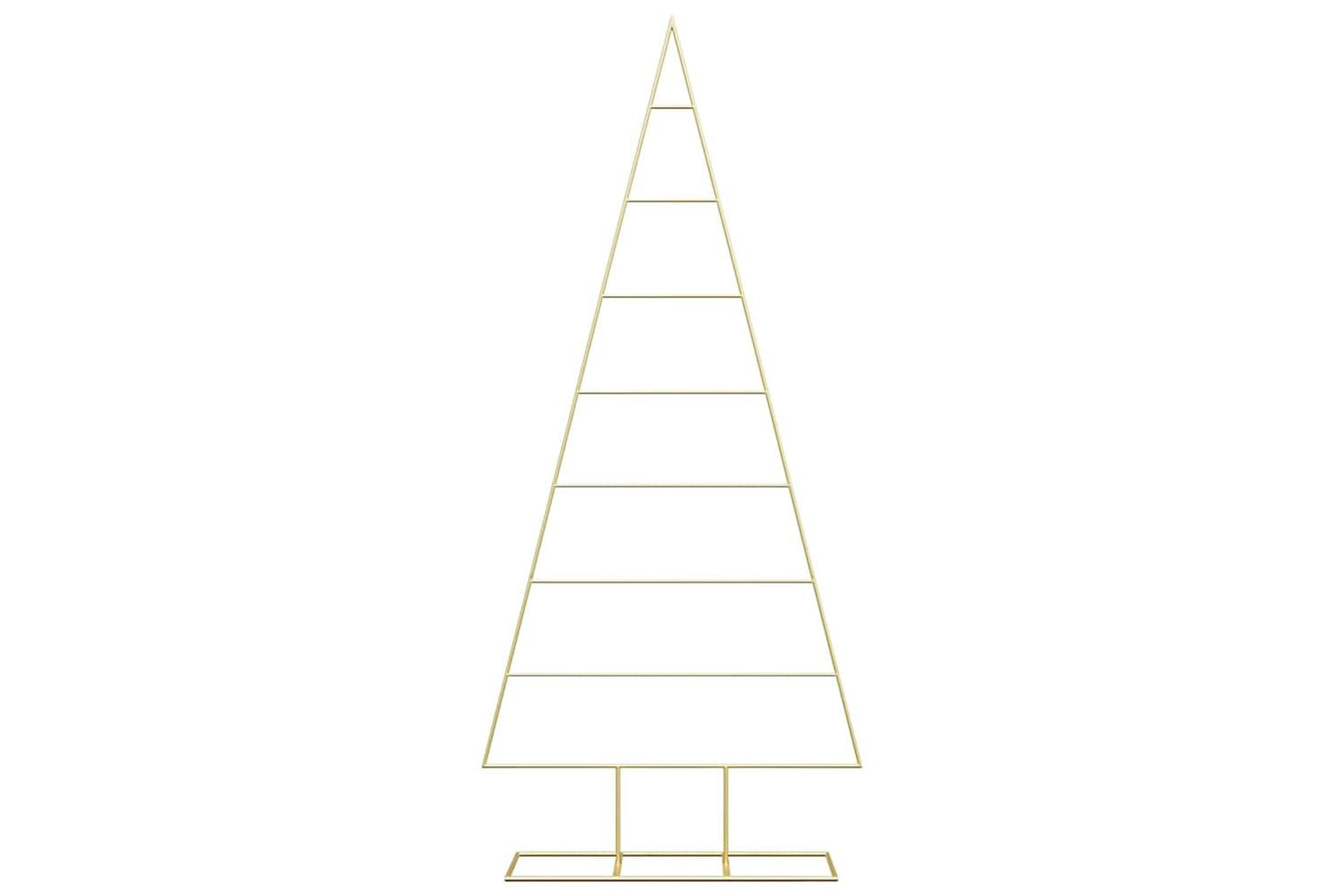 Vidaxl Metal Christmas Tree With Stand Gold 180 Cm Powder-coated Steel-5