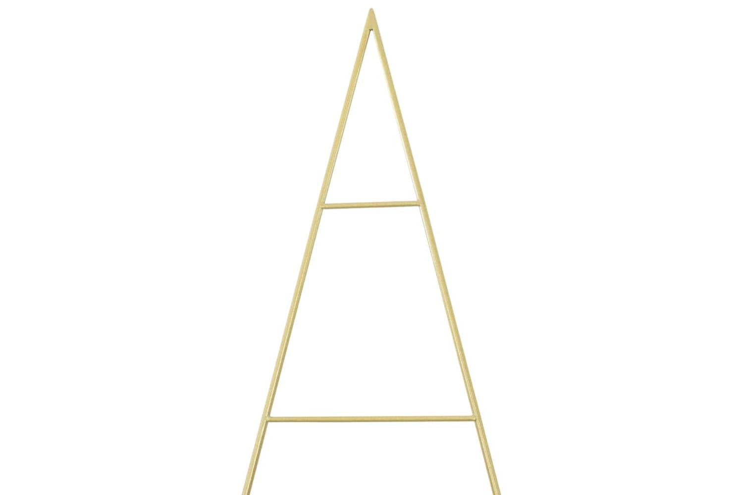 Vidaxl Metal Christmas Tree With Stand Gold 210 Cm Powder-coated Steel-7