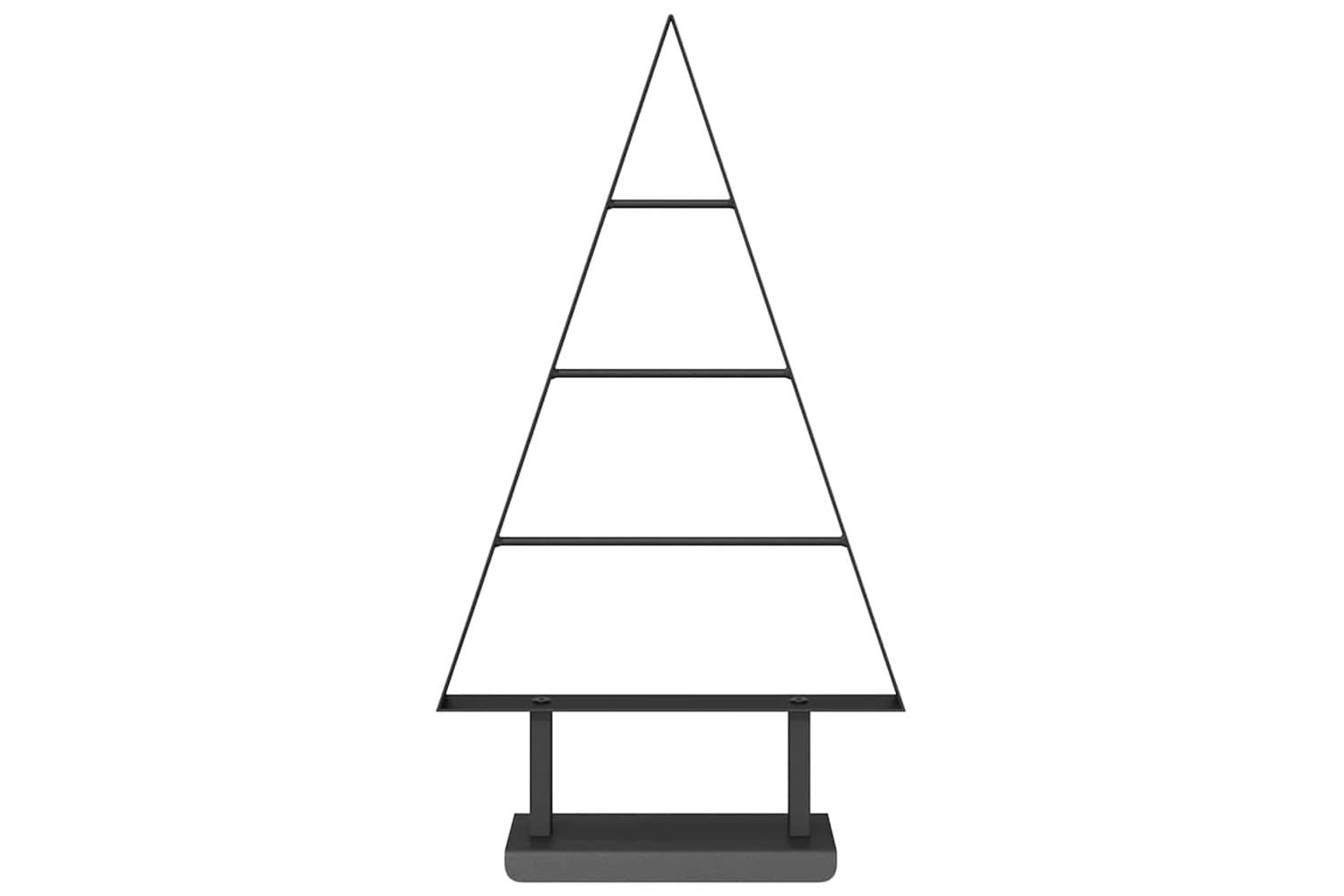 Vidaxl Metal Christmas Tree With Stand Black 60 Cm Steel-5