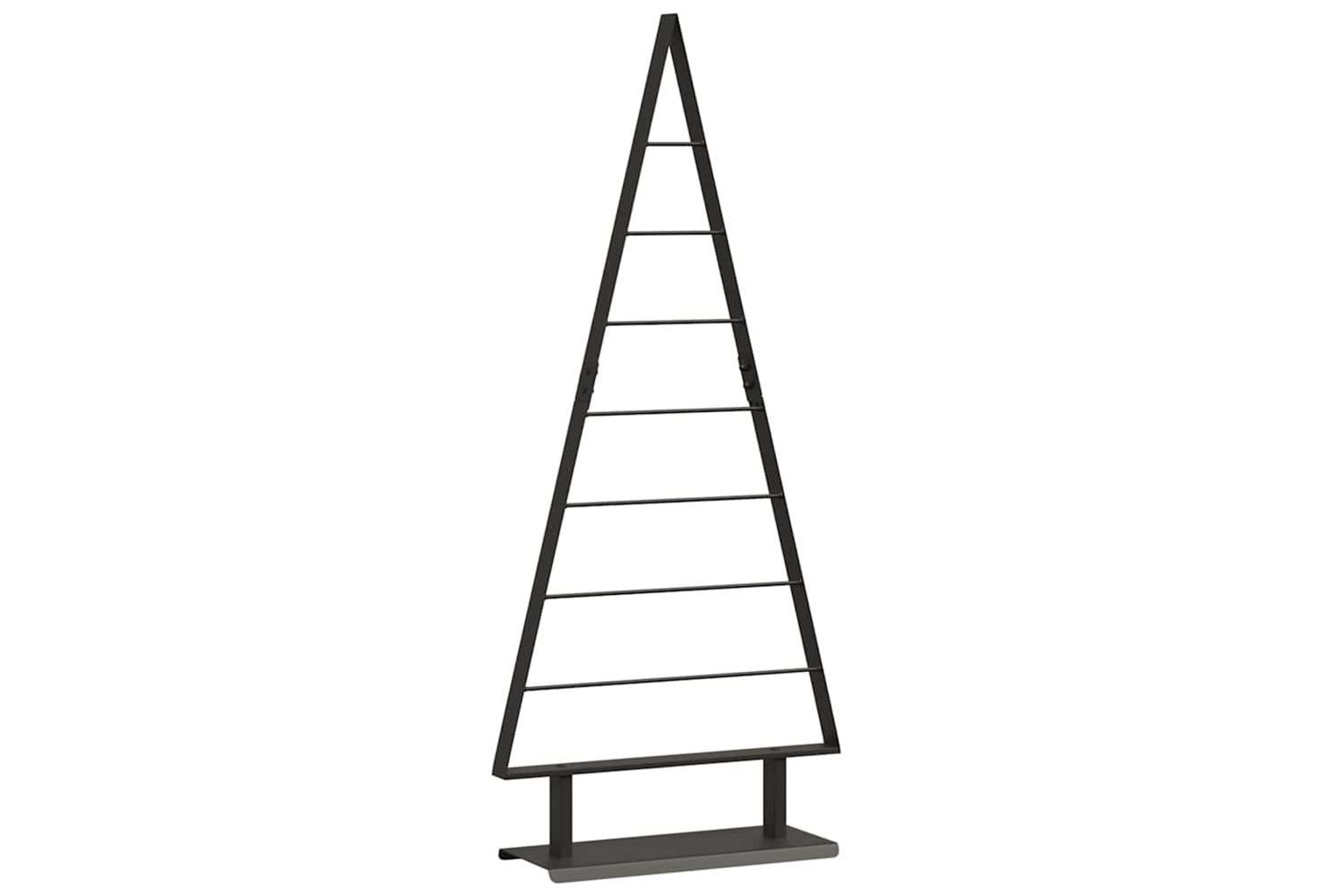 Vidaxl Metal Christmas Tree With Stand Black 125 Cm Steel-2