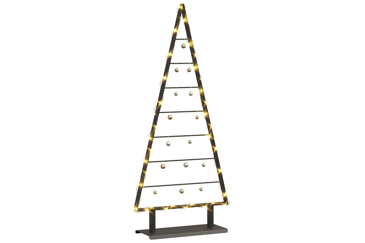 Vidaxl Metal Christmas Tree With Stand Black 125 Cm Steel-3