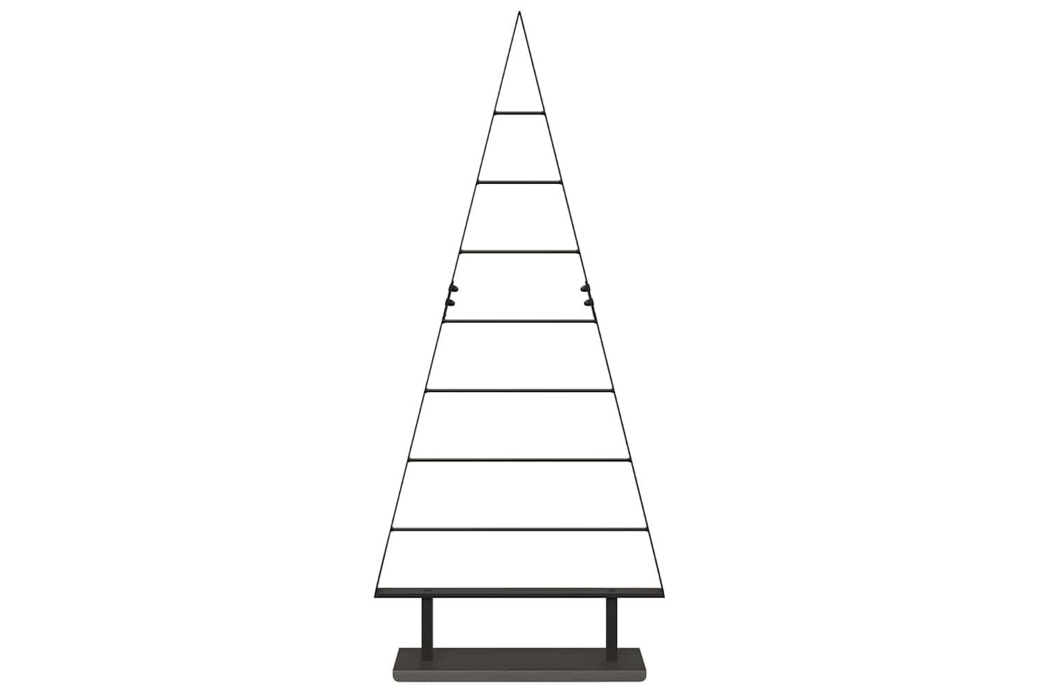 Vidaxl Metal Christmas Tree With Stand Black 125 Cm Steel-5