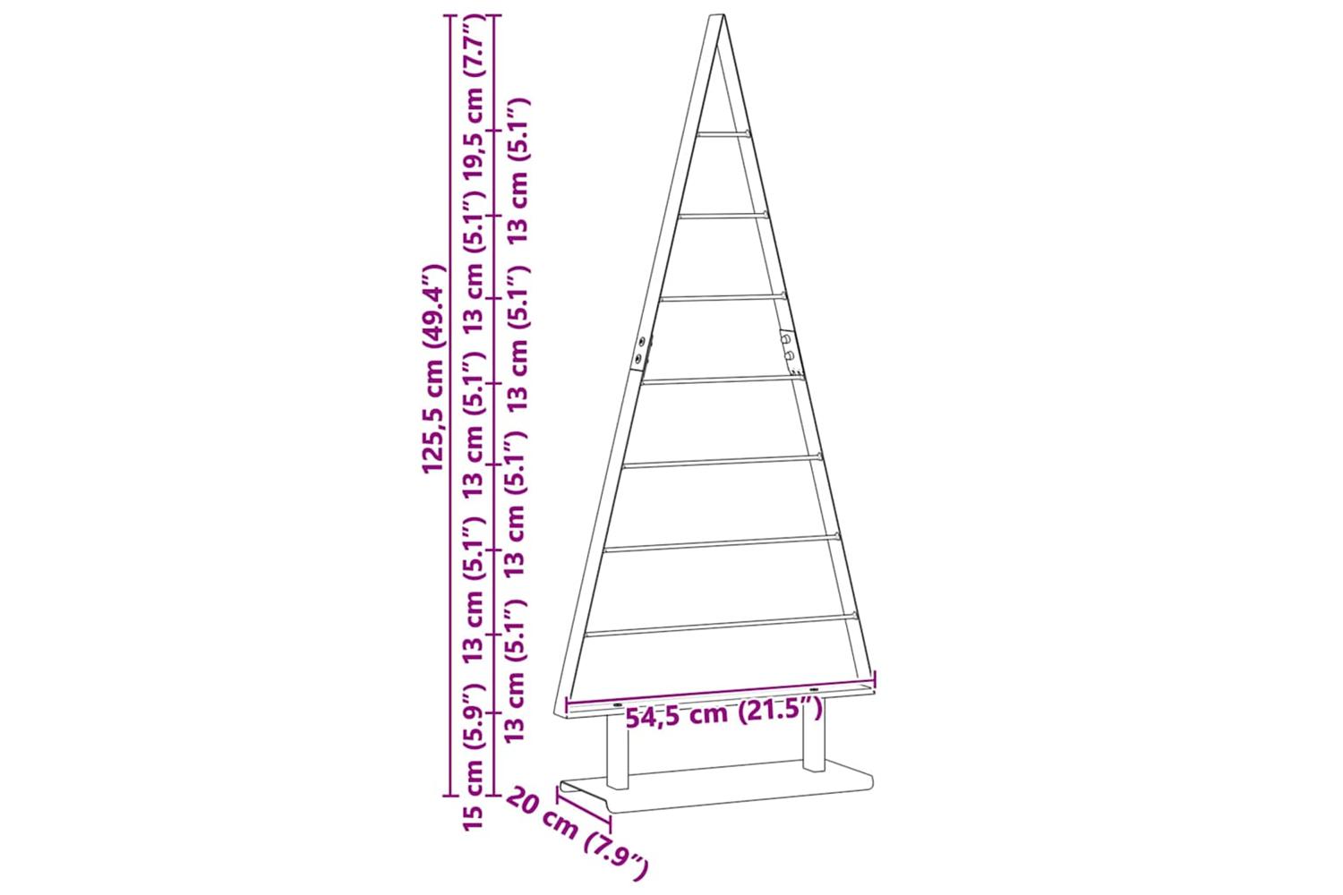 Vidaxl Metal Christmas Tree With Stand Black 125 Cm Steel-9