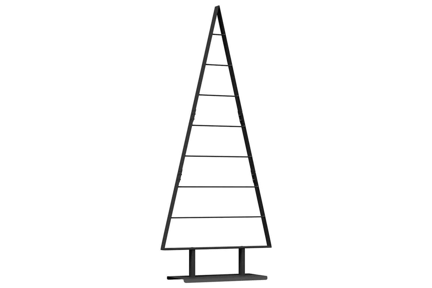 Vidaxl Metal Christmas Tree With Stand Black 150 Cm Steel-2