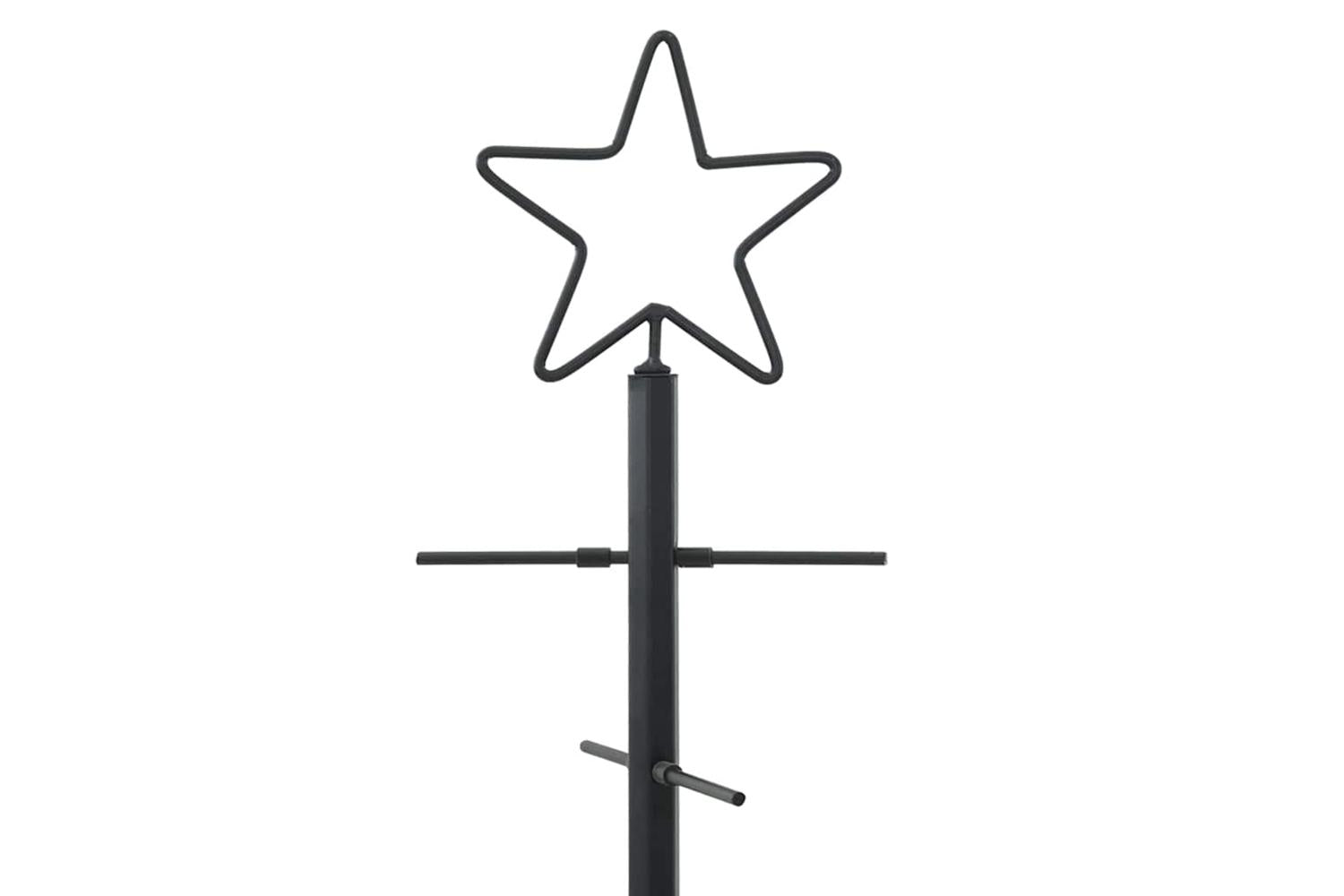 Vidaxl Metal Christmas Tree With Stand Black 90 Cm Powder-coated Steel-7