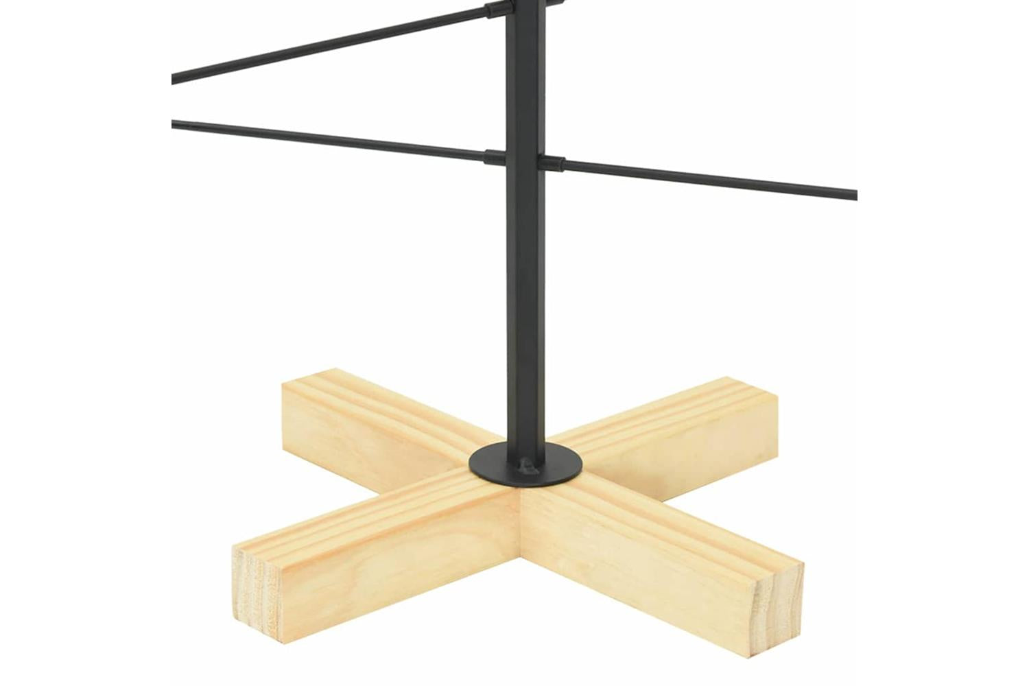 Vidaxl Metal Christmas Tree With Stand Black 90 Cm Powder-coated Steel-8