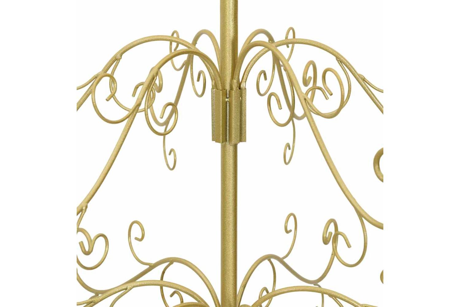 Vidaxl Metal Christmas Tree With Stand Gold 150 Cm Powder-coated Steel-8