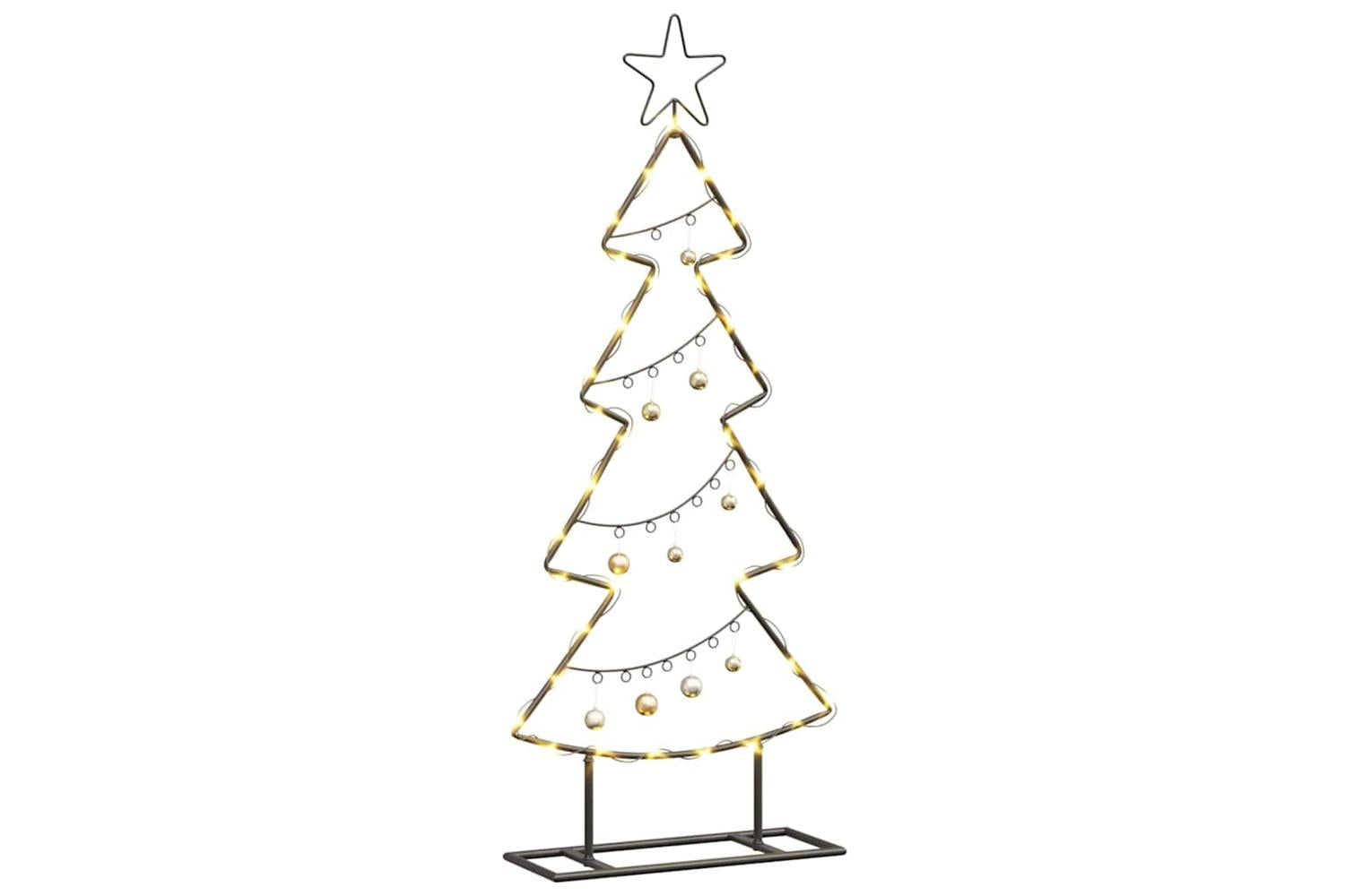 Vidaxl Metal Christmas Tree With Stand Black 90 Cm Steel-3