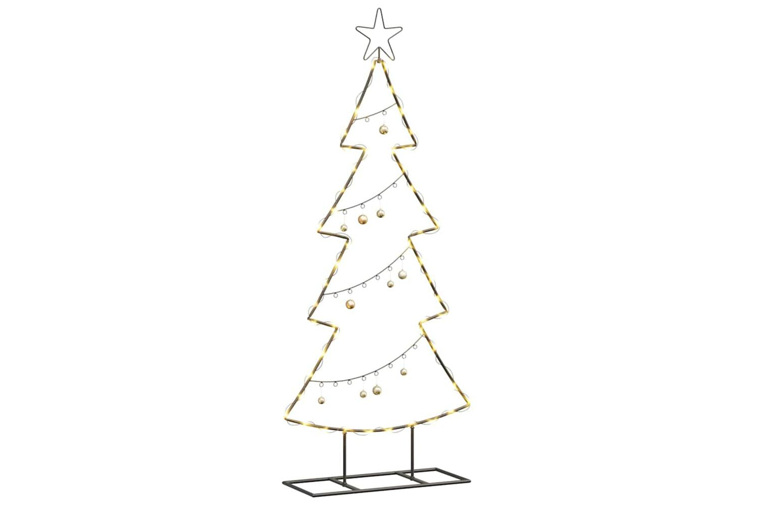 Vidaxl Metal Christmas Tree With Stand Black 125 Cm Steel-3