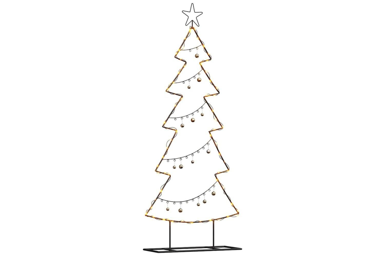 Vidaxl Metal Christmas Tree With Stand Black 150 Cm Steel-3