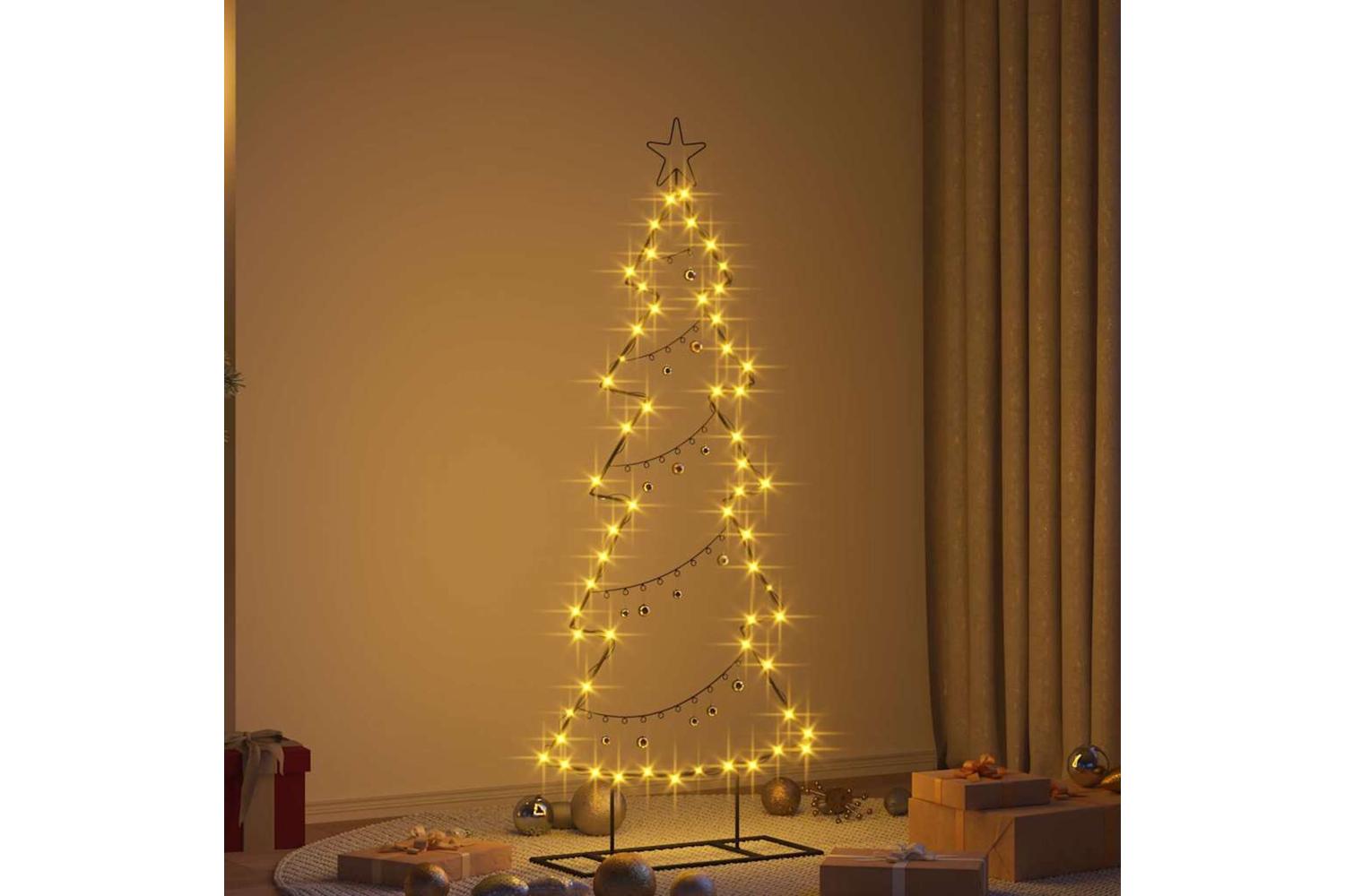 Vidaxl Metal Christmas Tree With Stand Black 150 Cm Steel-4