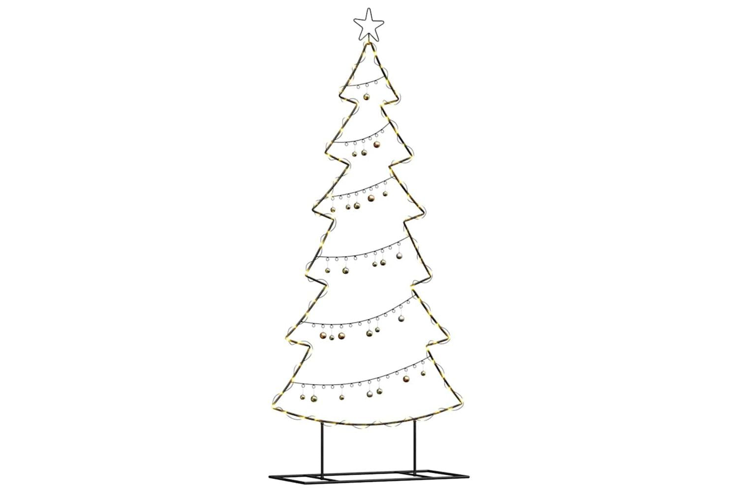 Vidaxl Metal Christmas Tree With Stand Black 180 Cm Steel-3