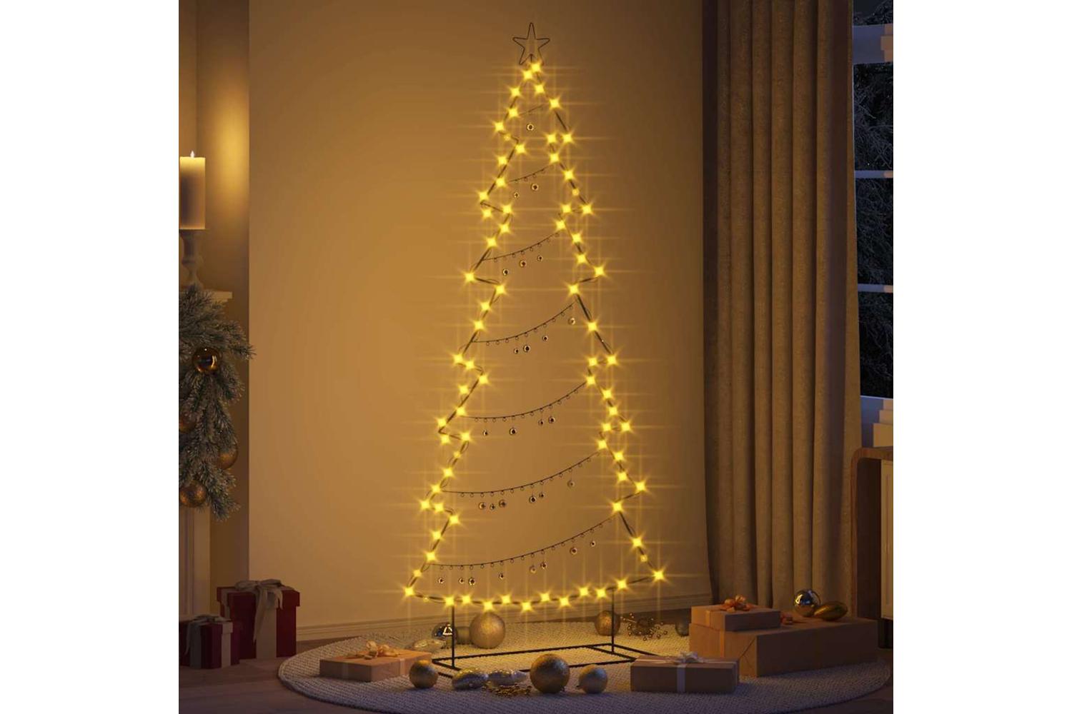 Vidaxl Metal Christmas Tree With Stand Black 210 Cm Steel-4