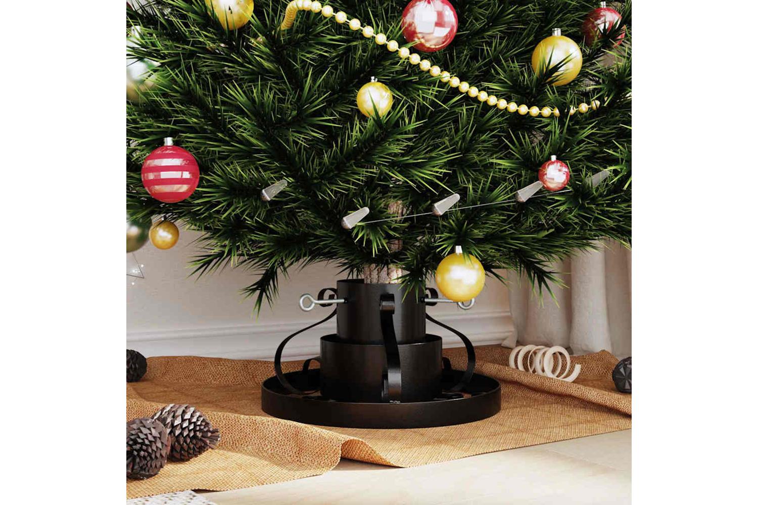 Vidaxl Christmas Tree Stand Black 40 X 40 X 21 Cm Steel-4